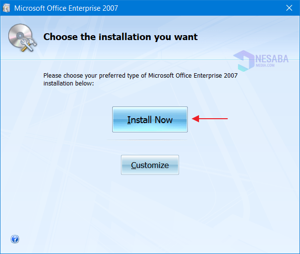 install office 2007 off a flash drive